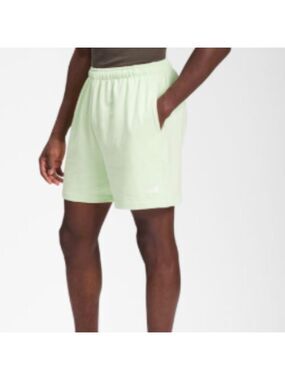 NWT The North Face Men’s Lime Green Athletic Fleece Shorts Size XL Casual Pocket